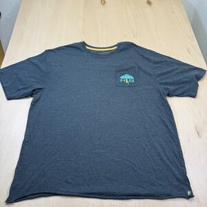 Howler Brothers Pocket T-Shirt "Turbulent‎ Waters" Edition Gray Men's Size XXL
